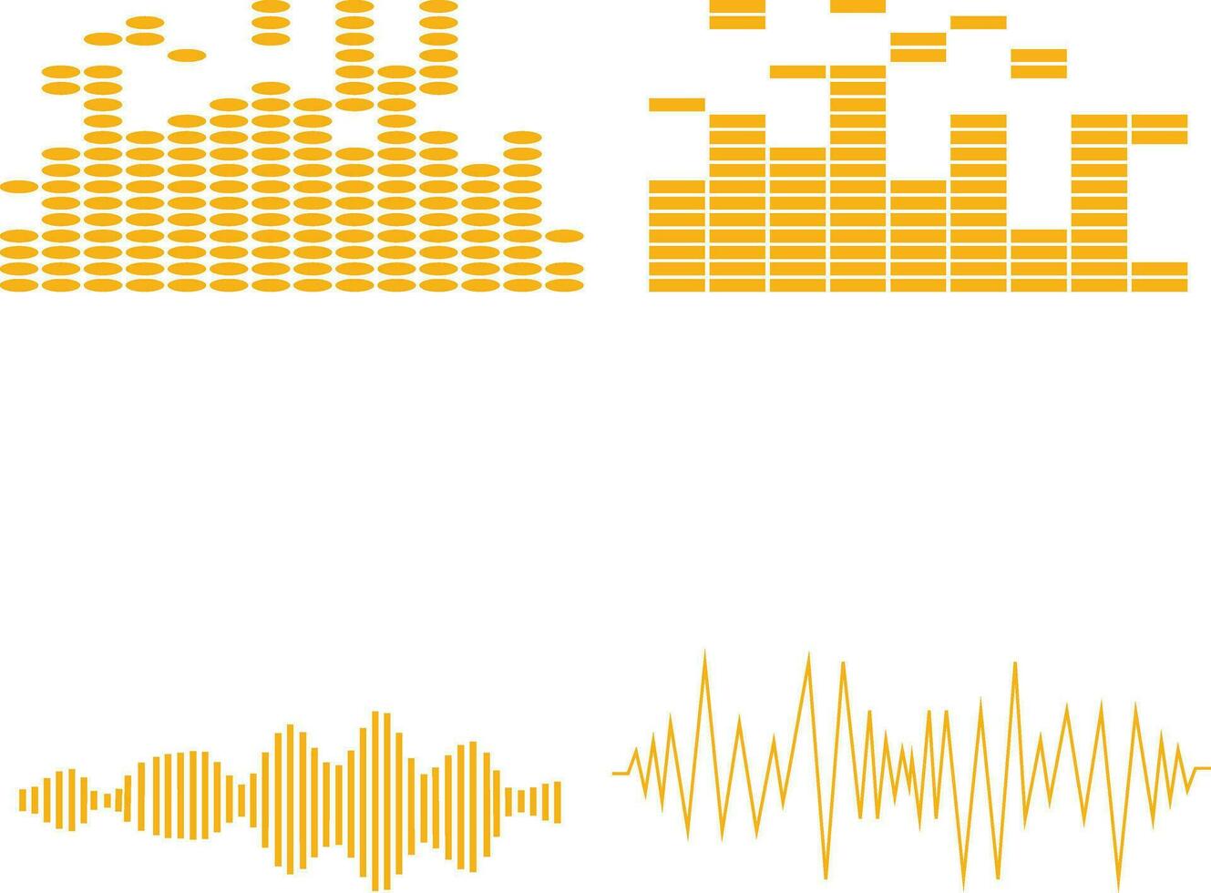 muziek- geluid Golf. audio speler. audio equalizer technologie. vector illustratie.