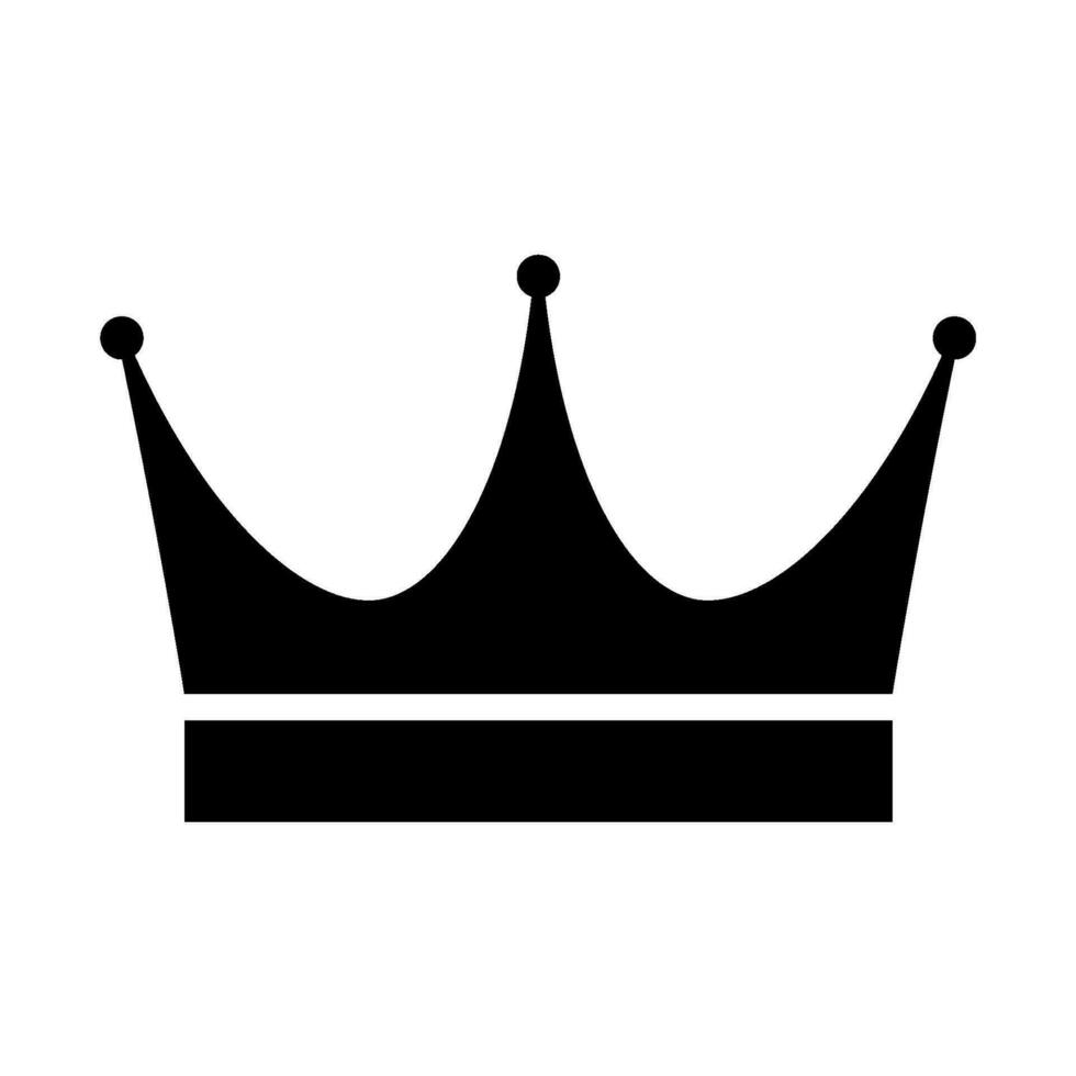 kroon icoon, koning icoon vector logo sjabloon