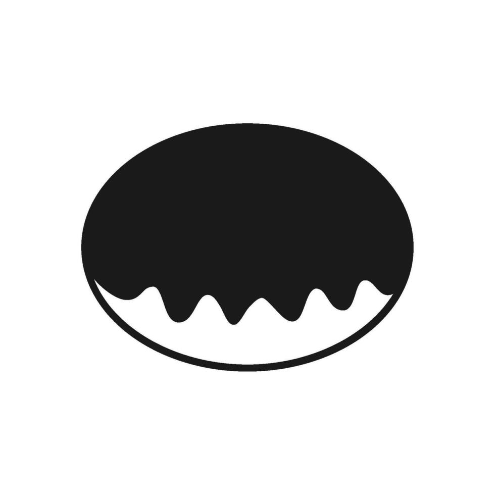 donut icoon, donut illustratie vector
