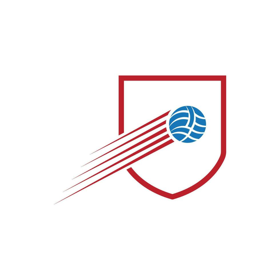 volleybal logo, embleem, pictogrammen, ontwerpen Sjablonen met volleybal bal Aan een licht achtergrond vector