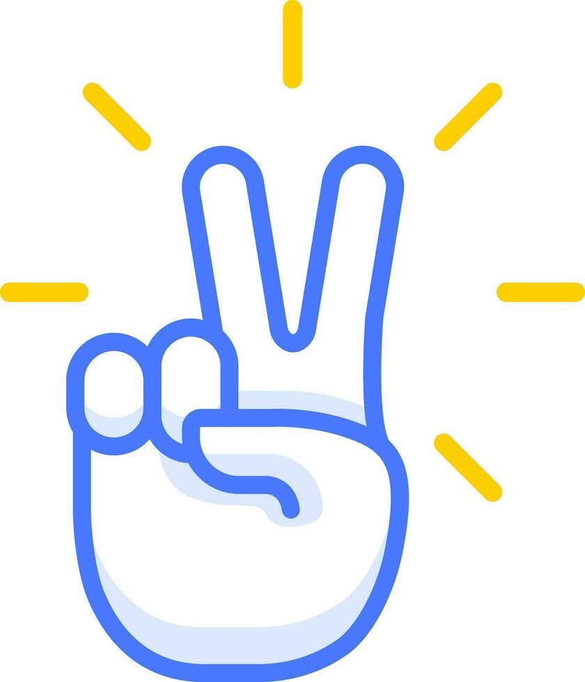 zege hand- icoon emoji vector