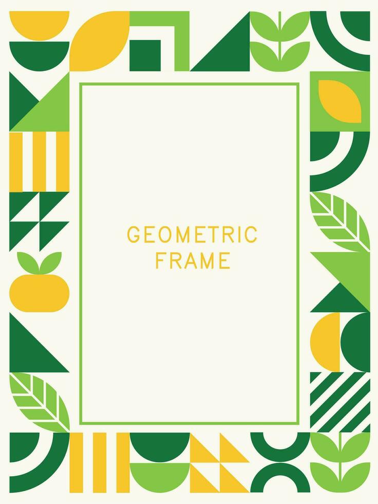 geometrie grafiek en abstract kader vector