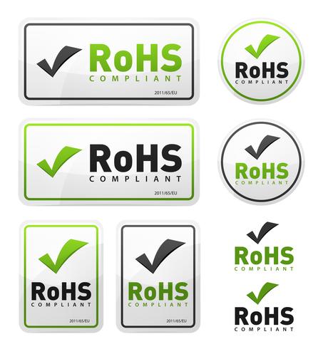 RoHS-conforme pictogrammen instellen vector