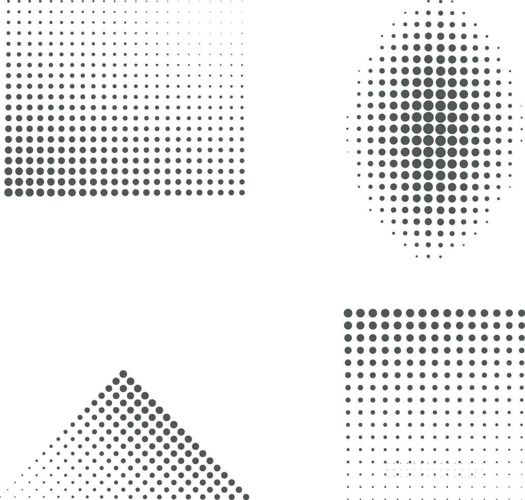 halftoon afdrukken gestippeld. horizontaal sjabloon gebruik makend van halftone dots patroon. vector illustratie