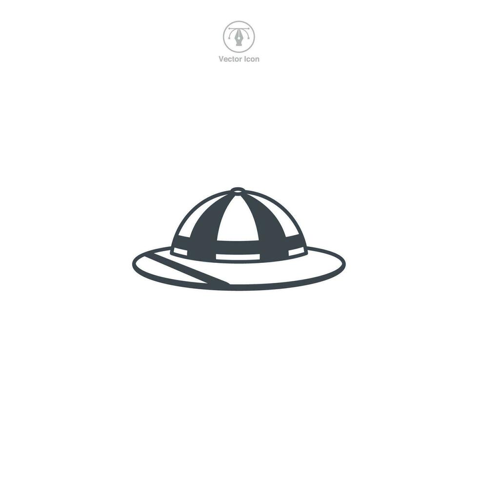 safari hoed icoon symbool vector illustratie geïsoleerd Aan wit achtergrond