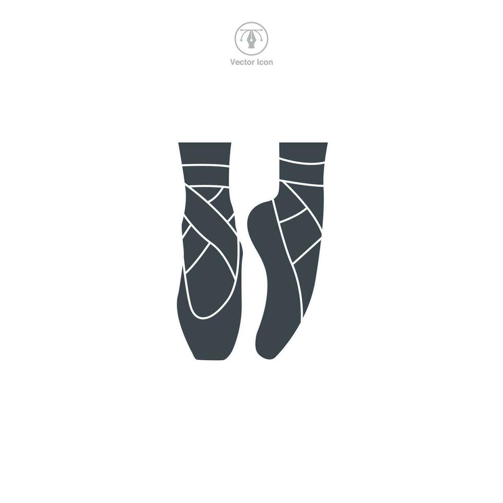 ballet schoenen icoon symbool vector illustratie geïsoleerd Aan wit achtergrond