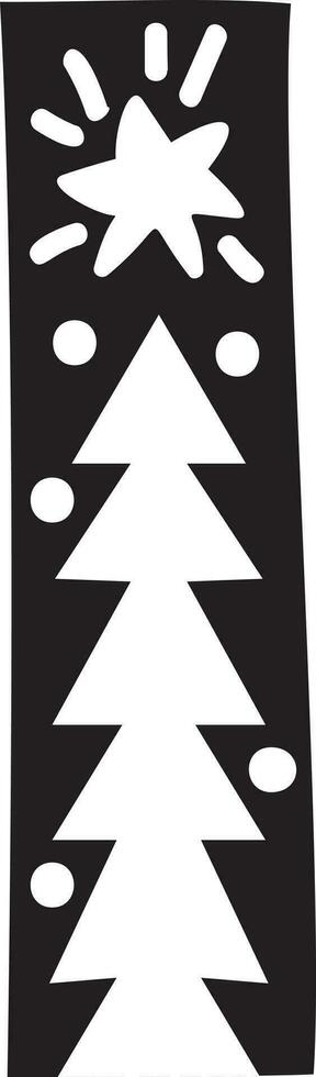 Scherm Kerstmis winter vector doopvont brief ik alfabet. hoofdstad Scandinavisch brief lettertype abc element voor sociaal media, web ontwerp, poster, banier, groet kaart