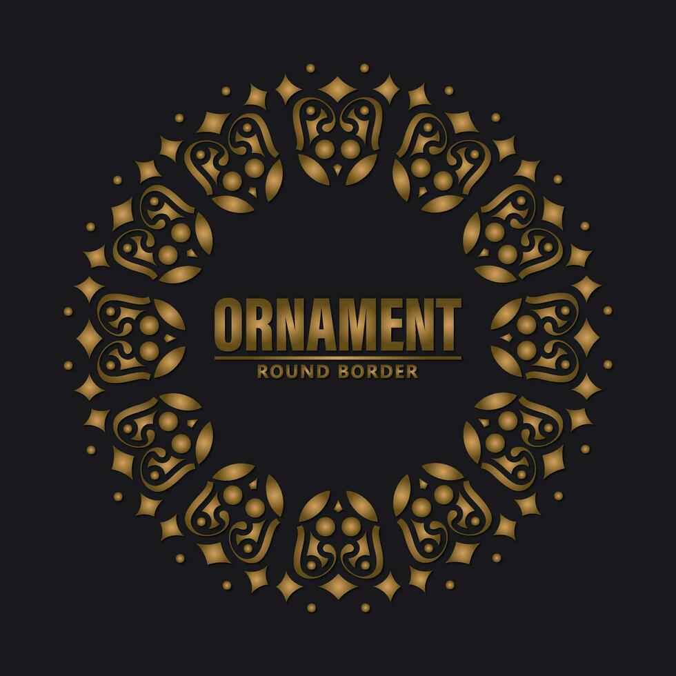 luxe ornament patroon cirkel ontwerp vector