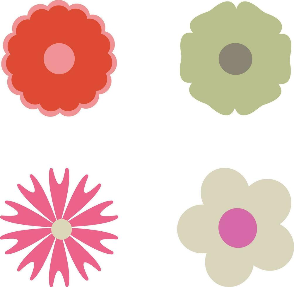 retro bloemen. vector naadloos patroon retro jaren 70 stijl nostalgisch mode textiel stoutmoedig achtergrond. zomer toevlucht afdrukken. vector illustratie.