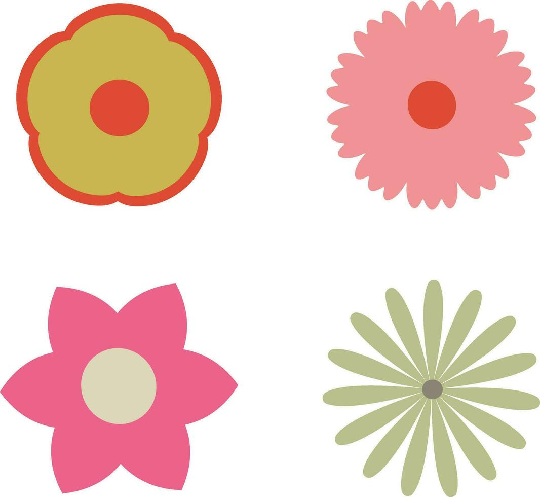 retro bloemen. vector naadloos patroon retro jaren 70 stijl nostalgisch mode textiel stoutmoedig achtergrond. zomer toevlucht afdrukken. vector illustratie.