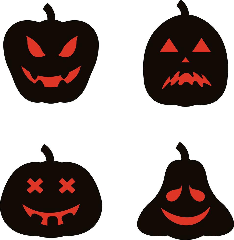 halloween pompoen voor ontwerp decoratie. geïsoleerd Aan wit achtergrond. vector illustratie