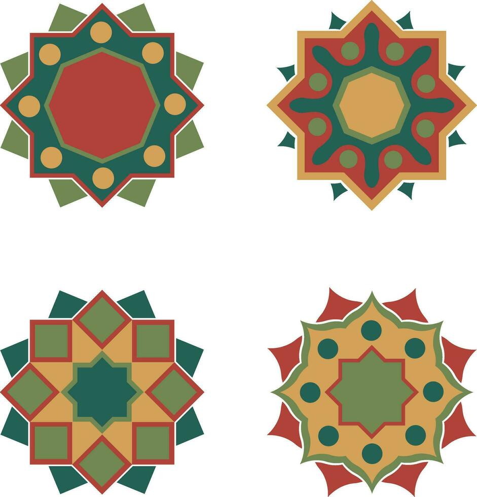 Islamitisch meetkundig ornament. symbool in decoratief Arabisch stijl. overladen decoratie voor ontwerp decoratie achtergronden.vector pro vector