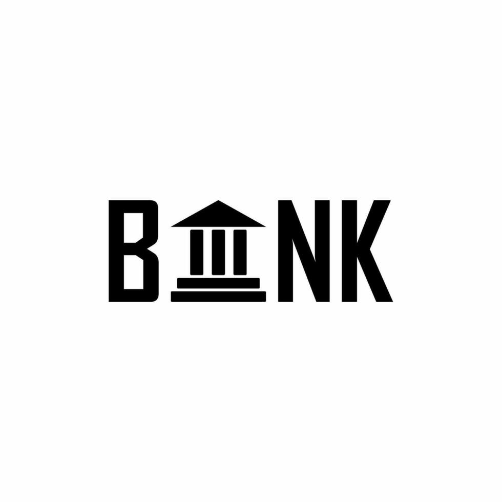 bank logo ontwerp, logotype en vector logo