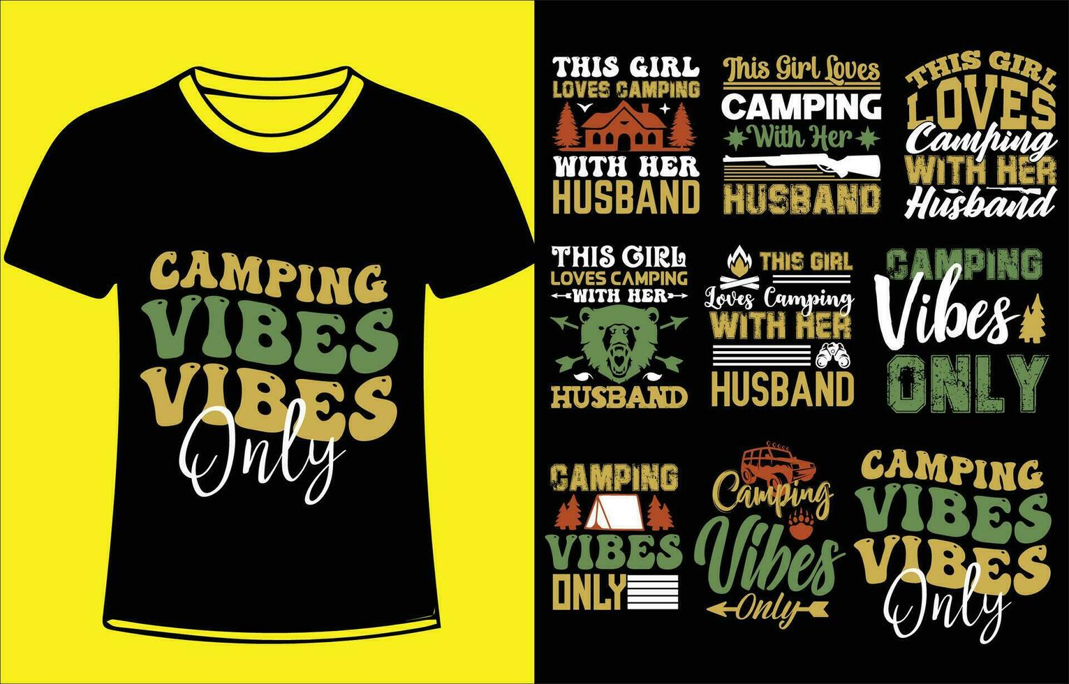 camping citaat modieus t overhemd ontwerp voor t-shirt, kaarten, kader kunstwerk, Tassen, mokken, stickers, tuimelaars, telefoon gevallen, afdrukken enz. vector