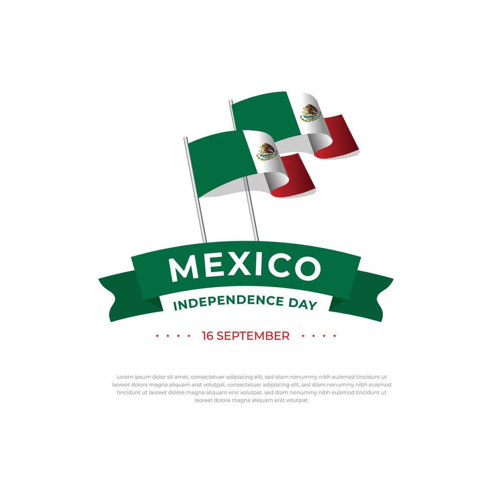 Mexico onafhankelijkheid dag ontwerp sjabloon vector