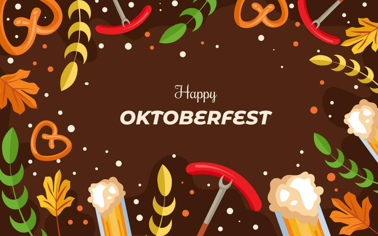 Oktoberfest festival achtergrond vector