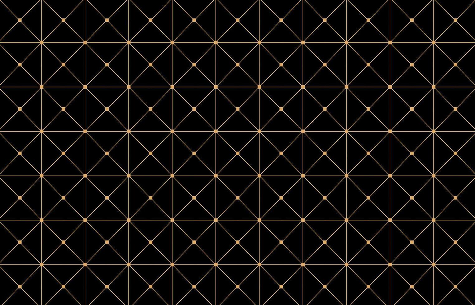 gemakkelijk patroon Aan zwart achtergrond met gouden lijnen vector