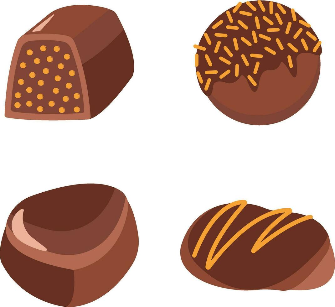 wereld chocola dag element met chocola bar achtergrond. vector illustratie