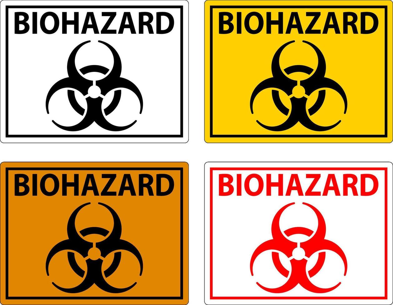 biohazard teken, biohazard met symbool vector