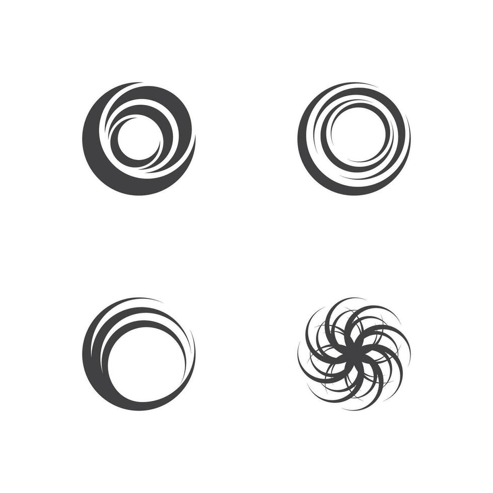 cirkel ring kolken abstract logo vector