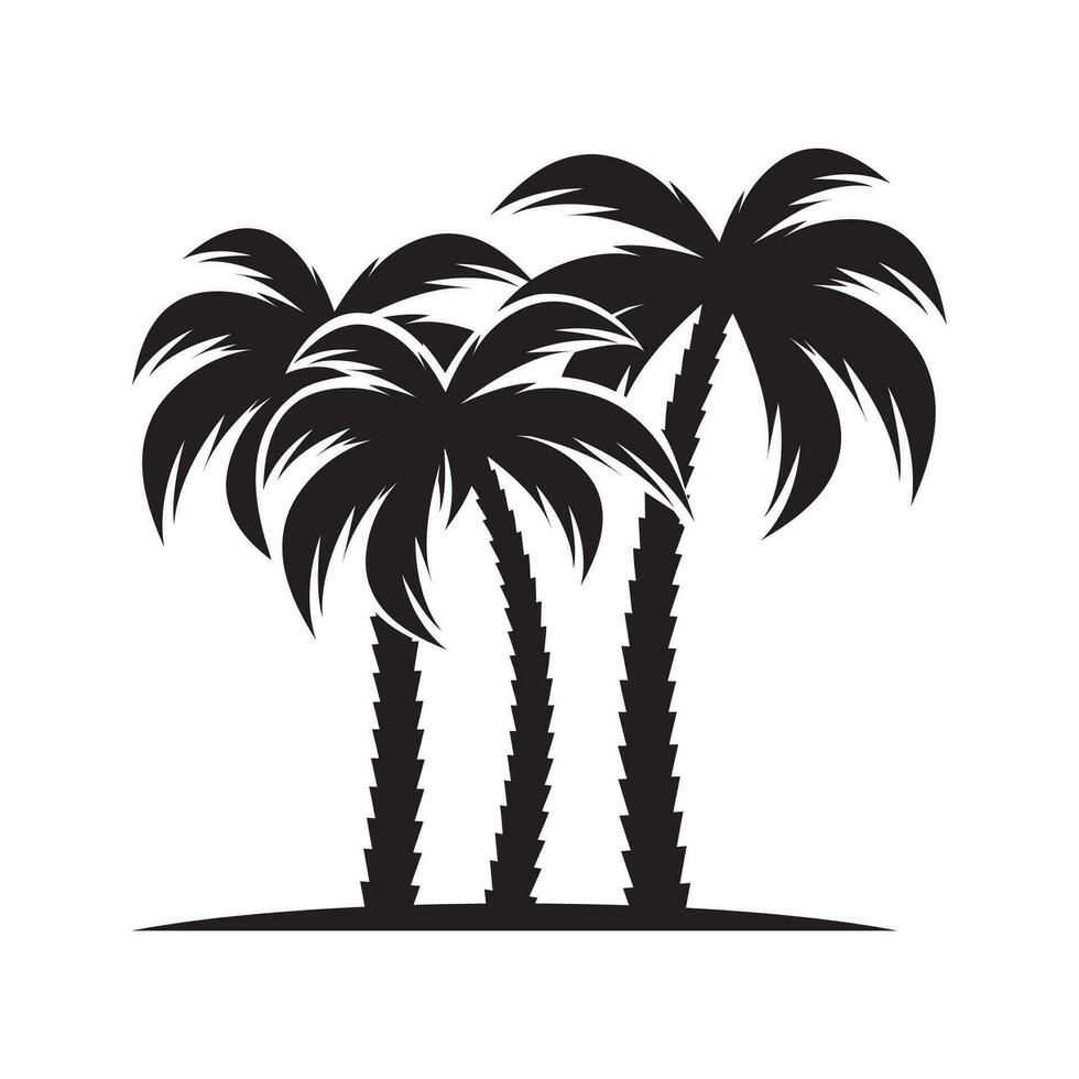 palm boom icoon vector ontwerp illustratie tropisch boom symbool