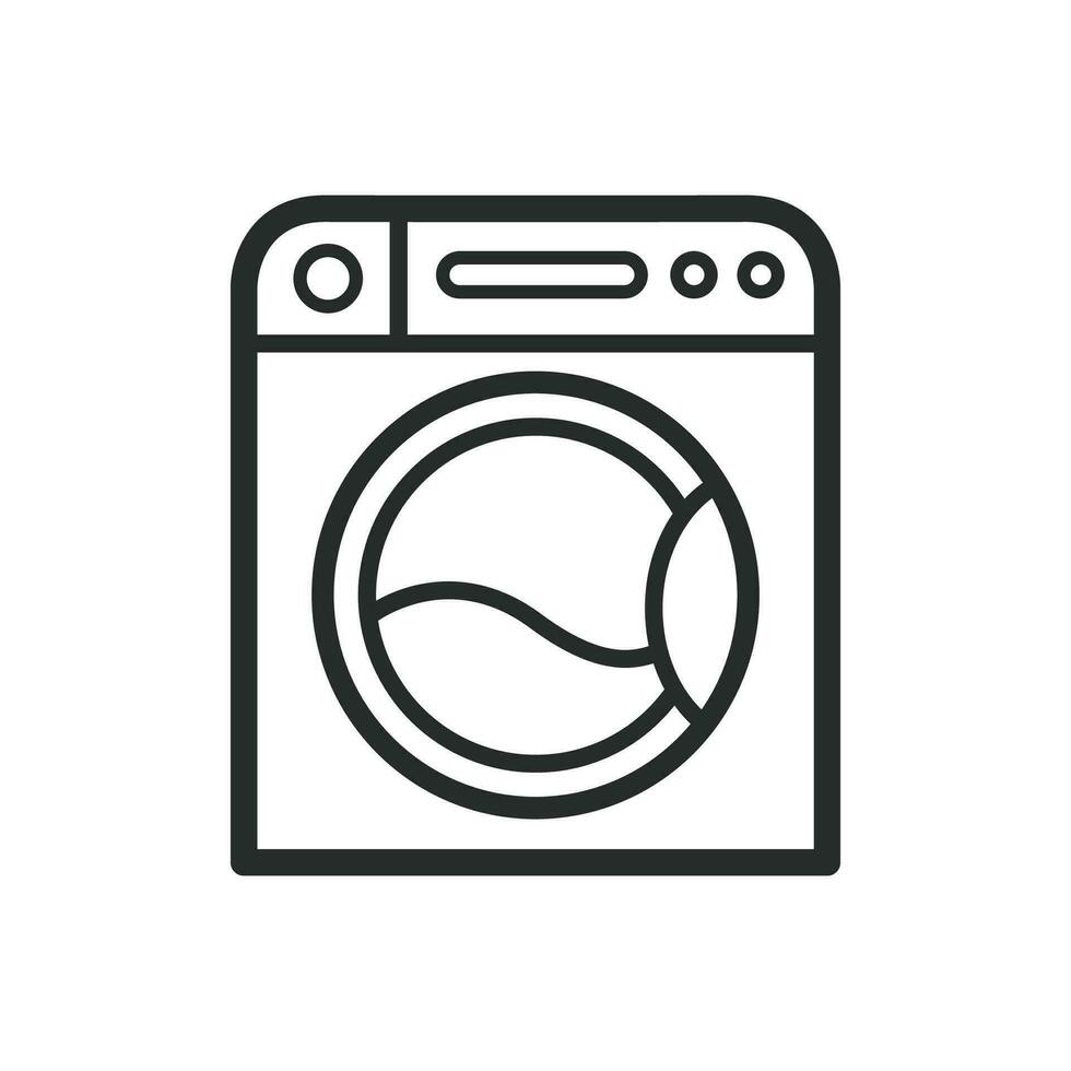 het wassen machine icoon vector ontwerp illustratie