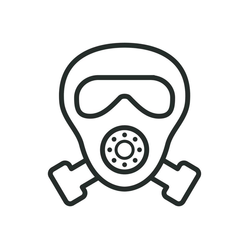 gas- masker icoon vector ontwerp illustratie beschermend concept