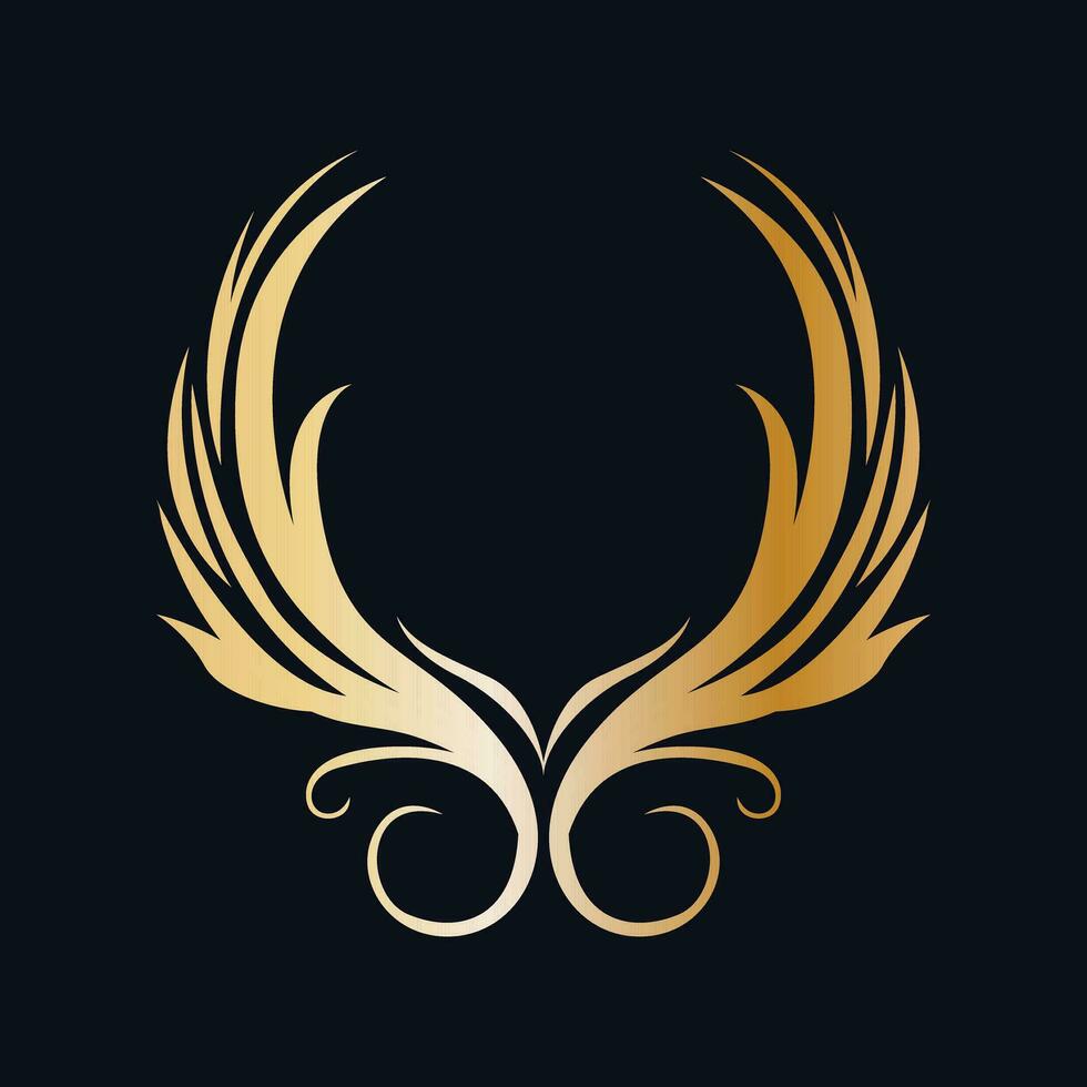 elegant Koninklijk kader vector logo ontwerp. sjabloon voor initialen