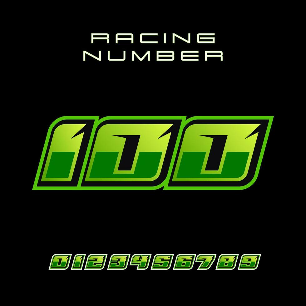 racing aantal 100 vector ontwerp sjabloon