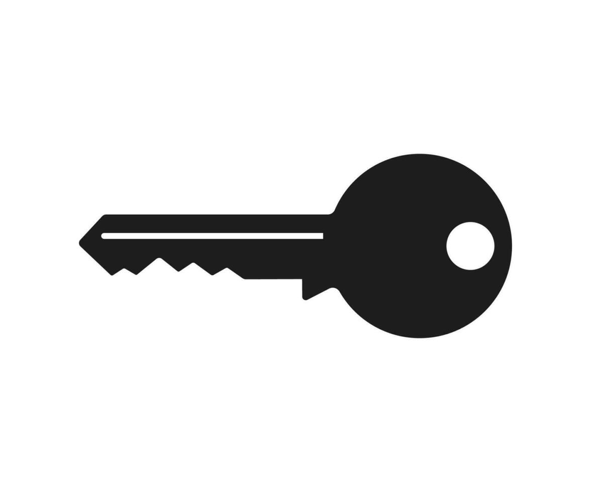 sleutel symbool icoon. sleutel icoon illustratie. vector illustratie van de sleutel
