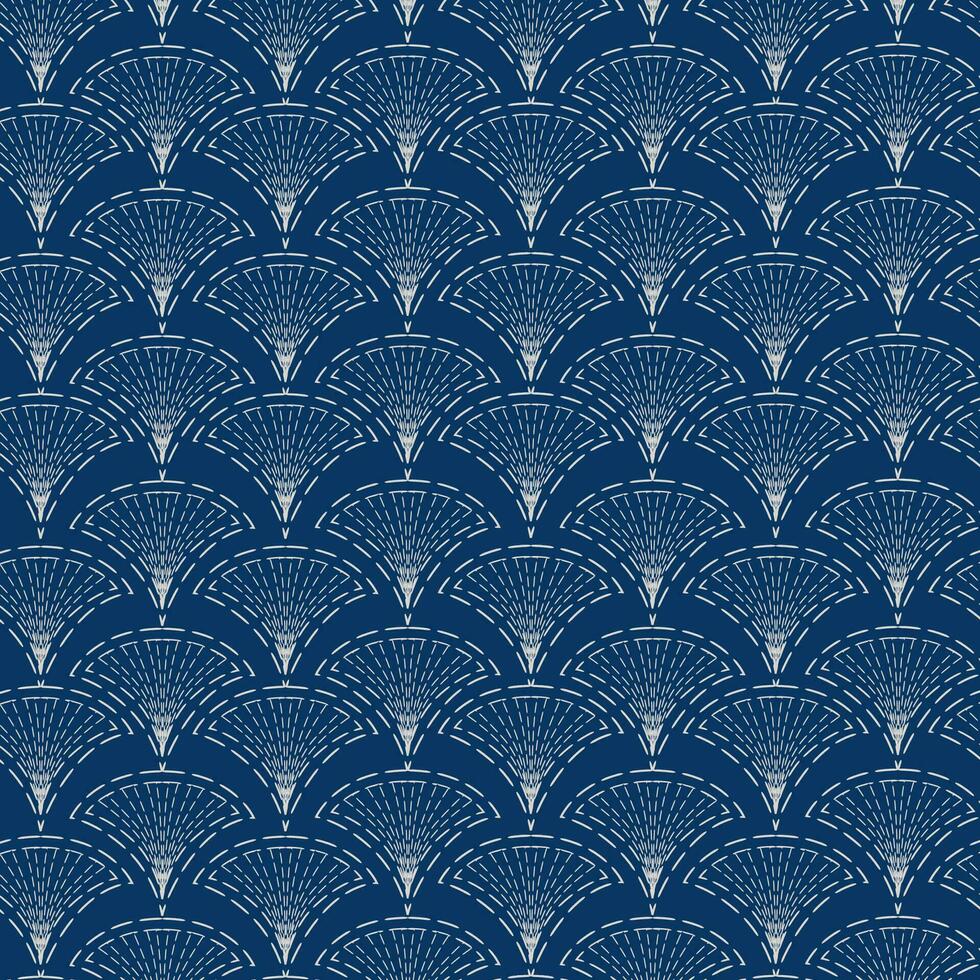 abstract lijn naadloos patroon in oosters stijl. Japans sashiko patroon. elegant Aziatisch sier- achtergronden. decoratief textiel structuur behang. vector