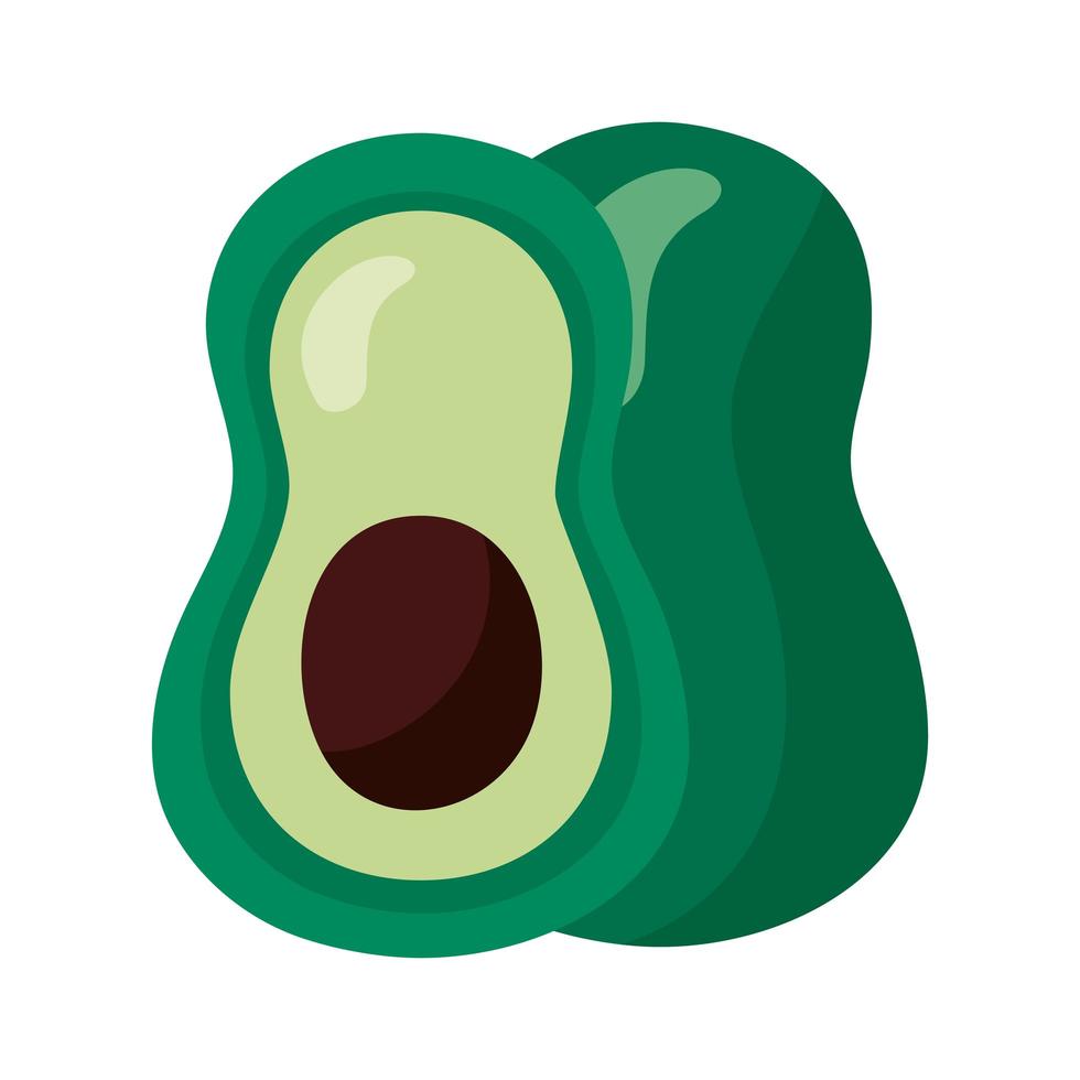 vers avocado groente gedetailleerd stijlicoon vector