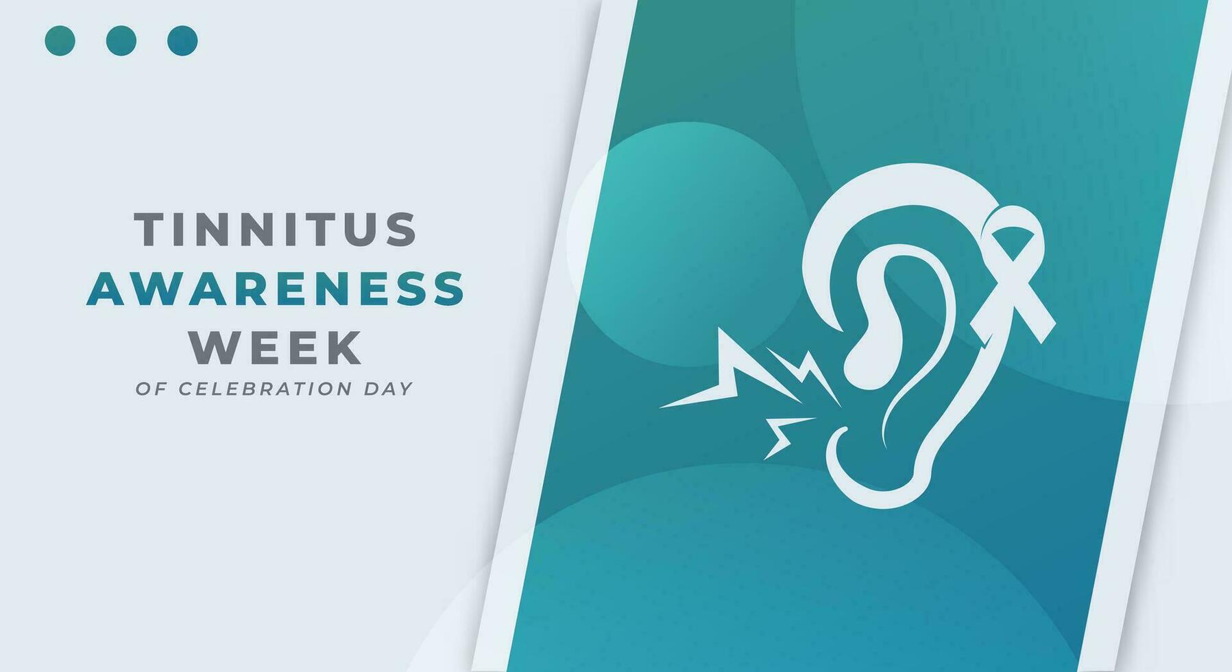 tinnitus bewustzijn week viering vector ontwerp illustratie voor achtergrond, poster, banier, reclame, groet kaart