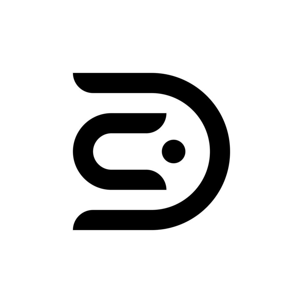 brief c en d logo ontwerp voor bedrijf bedrijf vector