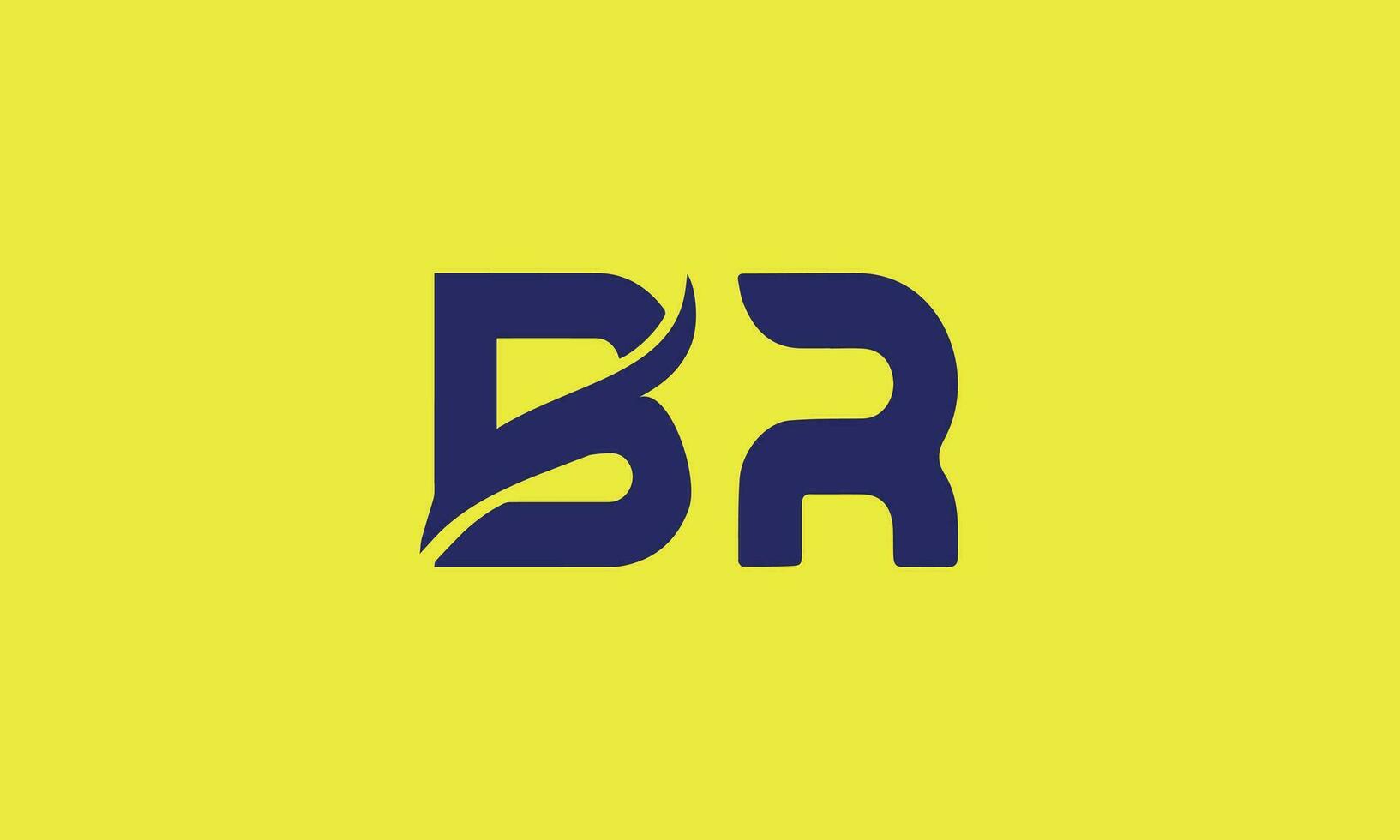 br of rb logo en icoon ontwerpen vector