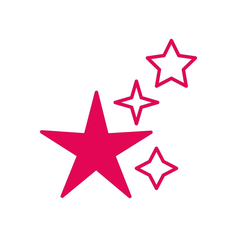 sterren premium decoratie geïsoleerd pictogram vector