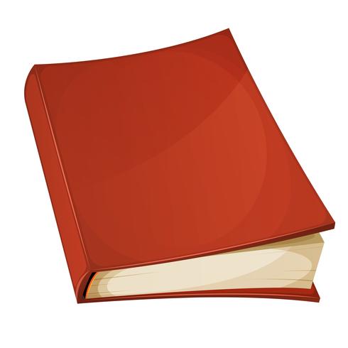 Rode boek geïsoleerd vector