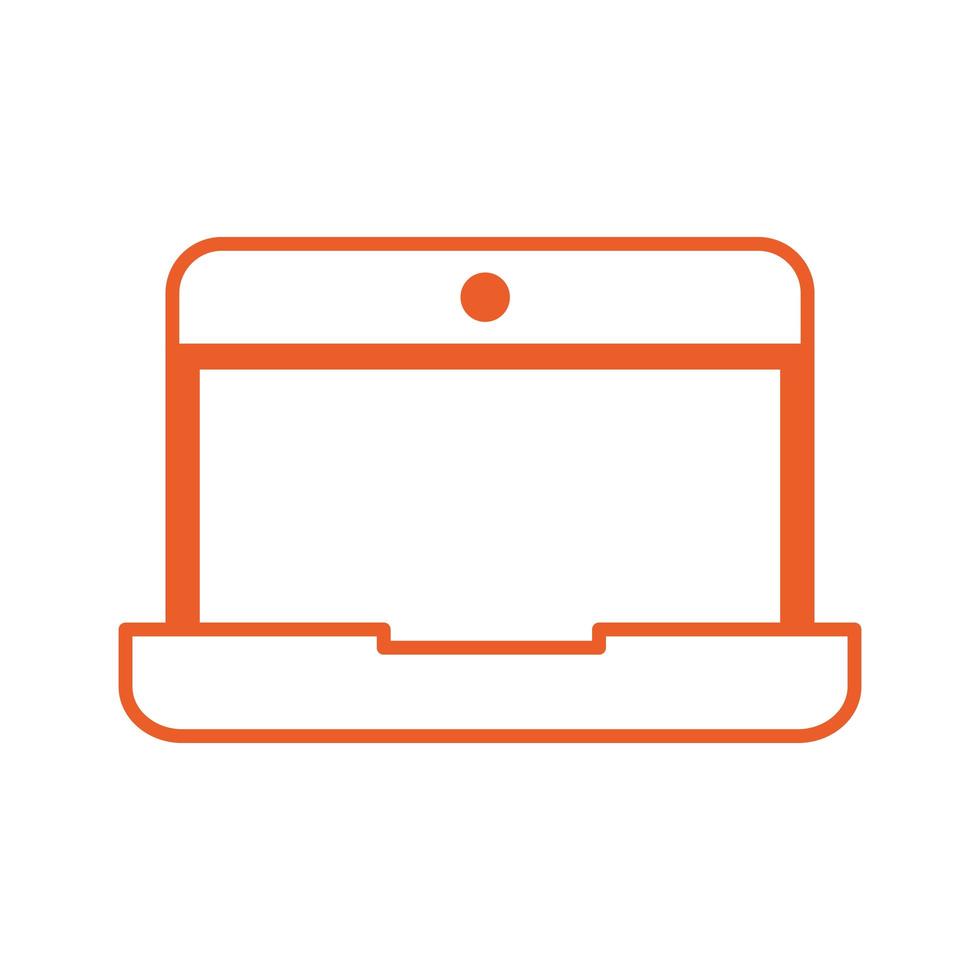 laptop computer apparaat geïsoleerd pictogram vector