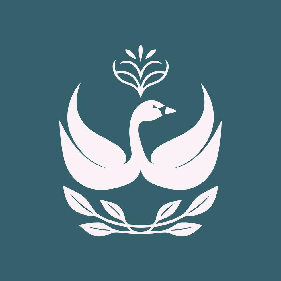 zwaan logo illustratie vector ontwerp