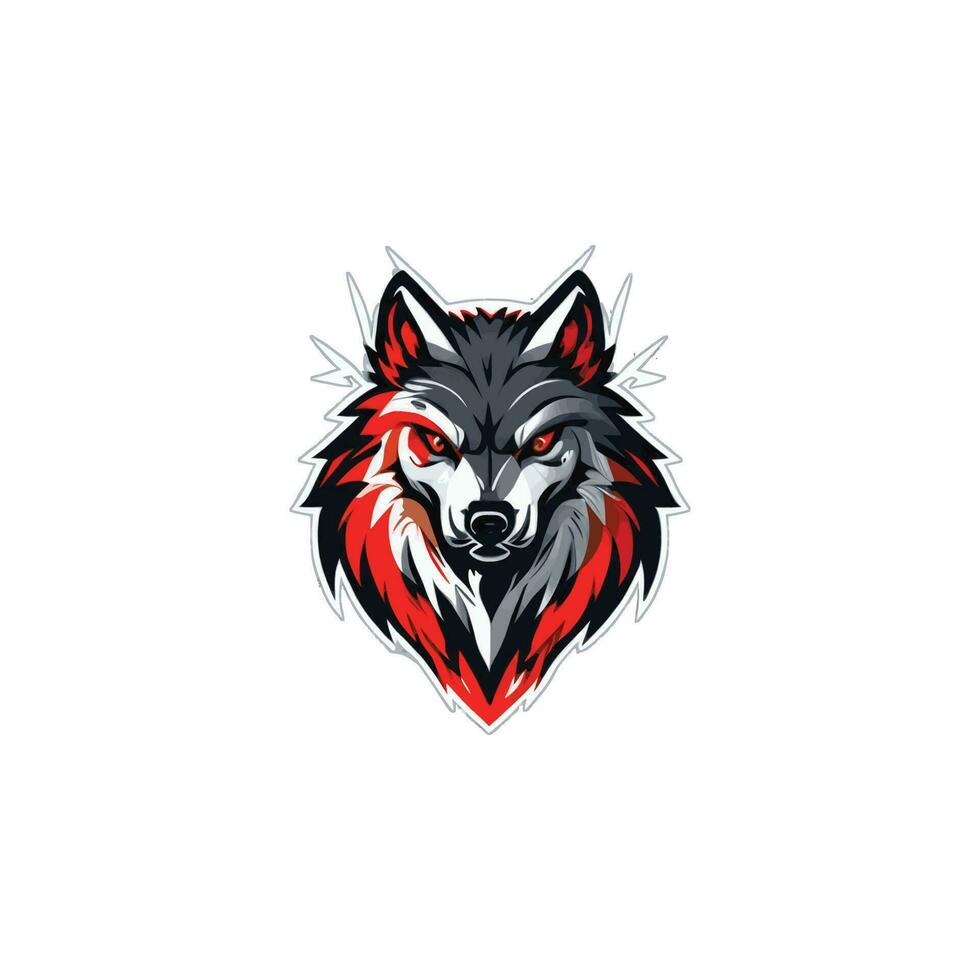 wolf logo illustratie vector ontwerp sjabloon