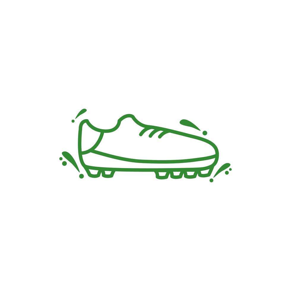 voetbal tennisschoen geïsoleerd pictogram vector