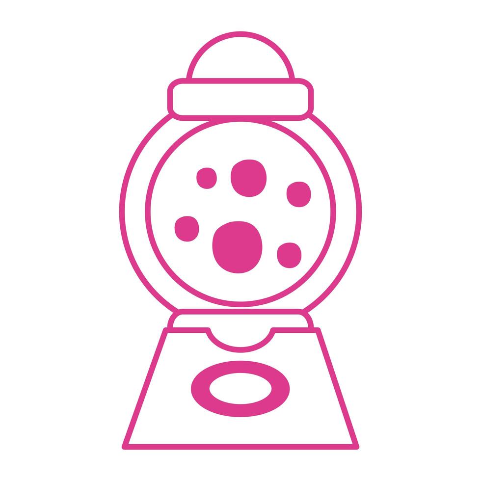 snoep dispenser machine geïsoleerd pictogram vector