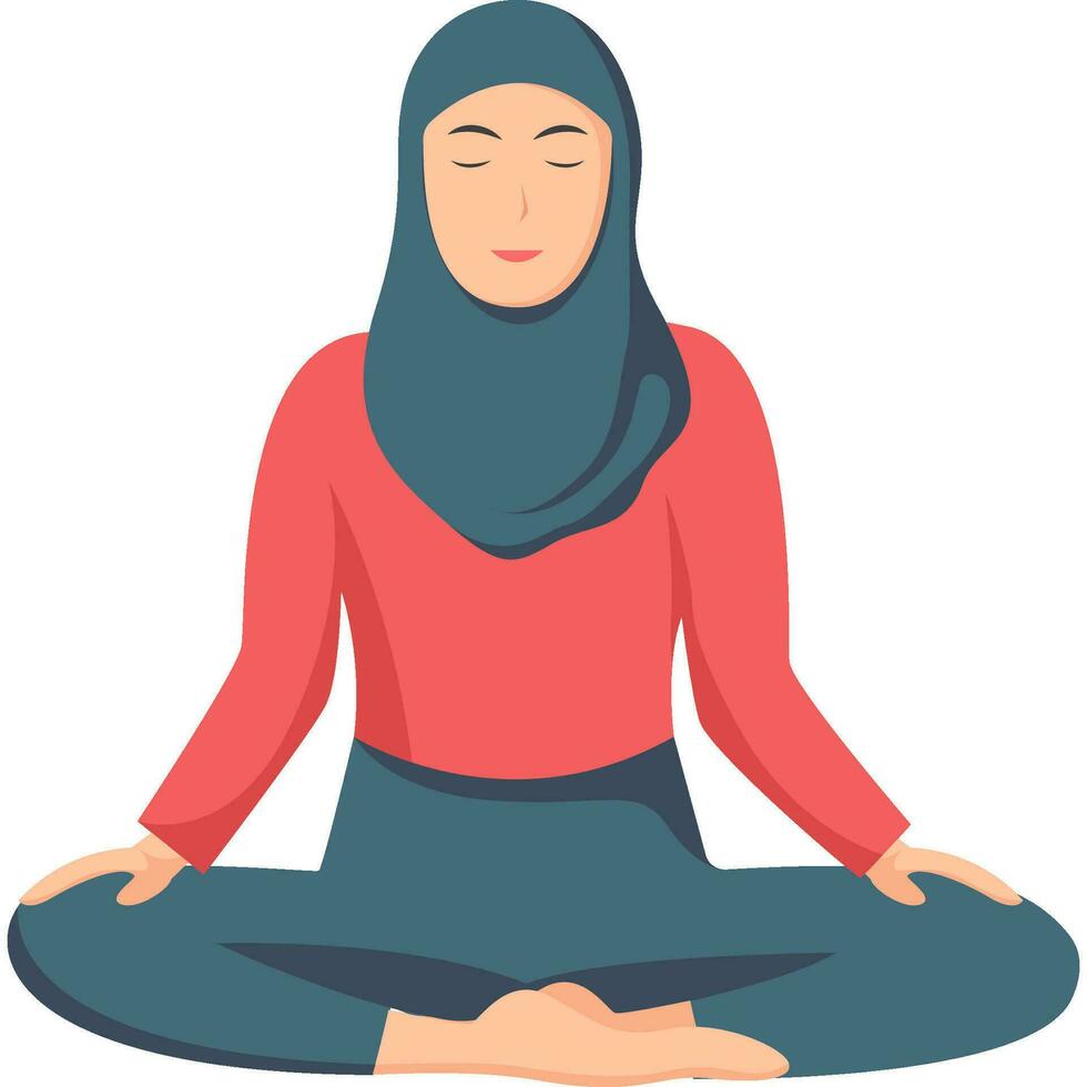 Sukhasana yoga houding asana vector