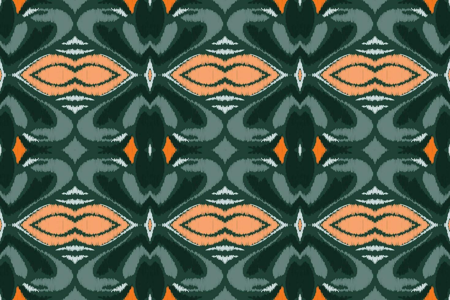 ikat bloemen paisley borduurwerk achtergrond. ikat prints meetkundig etnisch oosters patroon traditioneel. ikat aztec stijl abstract ontwerp voor afdrukken textuur,stof,sari,sari,tapijt. vector