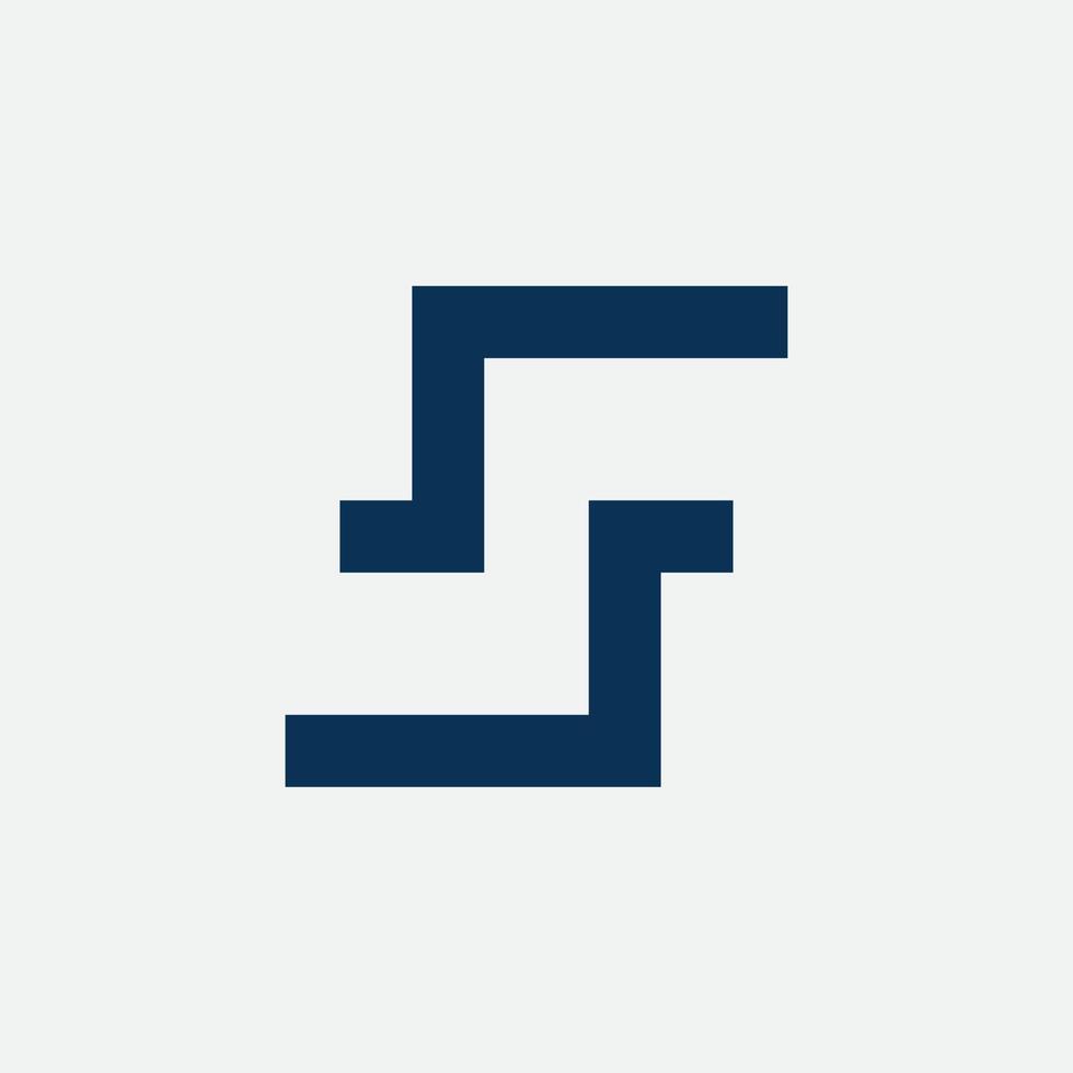 f brieven logo en symbolen vector