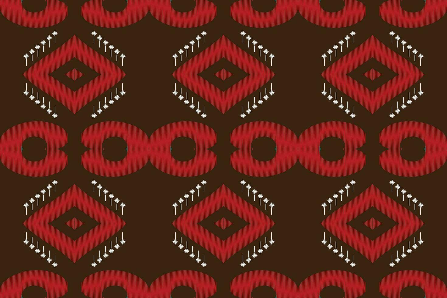 ikat bloemen paisley borduurwerk achtergrond. ikat ontwerp meetkundig etnisch oosters patroon traditioneel. ikat aztec stijl abstract ontwerp voor afdrukken textuur,stof,sari,sari,tapijt. vector