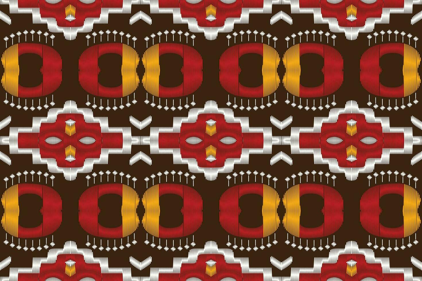 motief ikat paisley borduurwerk achtergrond. ikat ontwerp meetkundig etnisch oosters patroon traditioneel. ikat aztec stijl abstract ontwerp voor afdrukken textuur,stof,sari,sari,tapijt. vector