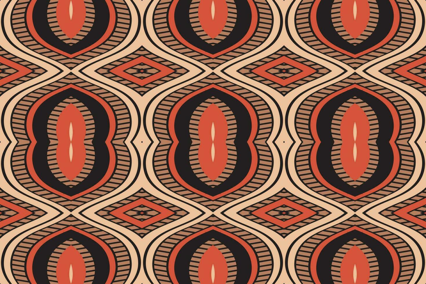 ikat damast paisley borduurwerk achtergrond. ikat chevron meetkundig etnisch oosters patroon traditioneel.azteken stijl abstract vector illustratie.ontwerp voor textuur, stof, kleding, verpakking, sarong.
