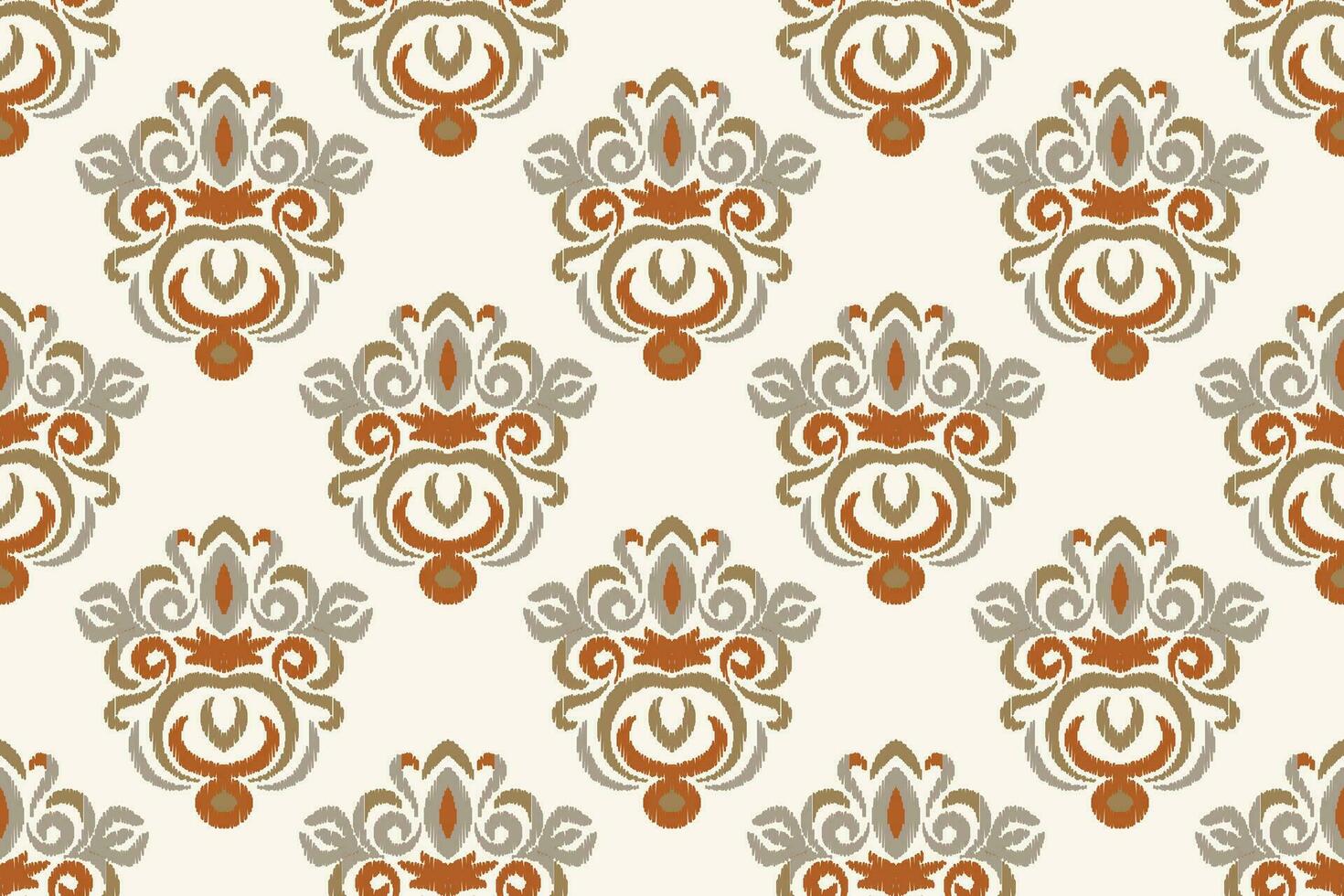 ikat damast paisley borduurwerk achtergrond. ikat afdrukken meetkundig etnisch oosters patroon traditioneel.azteken stijl abstract vector illustratie.ontwerp voor textuur, stof, kleding, verpakking, sarong.