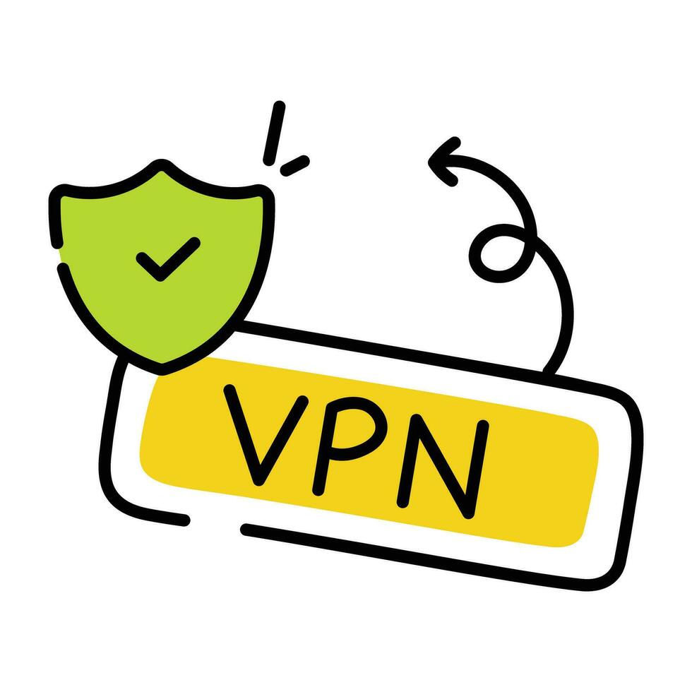 modieus vpn veiligheid vector